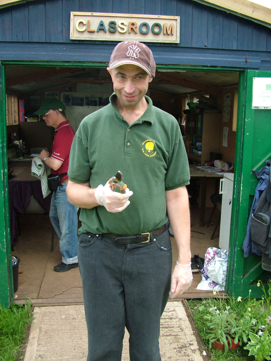 Outside the Elm Tree Farm classroom or shed where the idea for Go Beyond was born