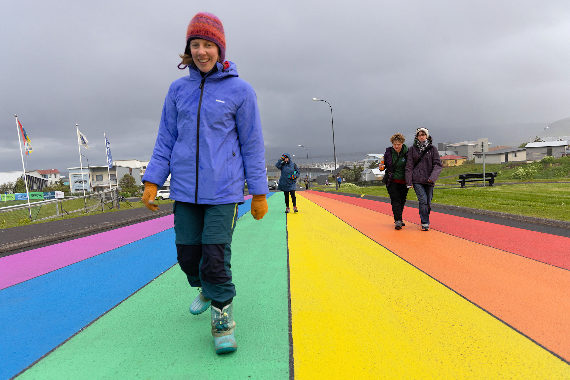 Walking the rainbow in Iceland